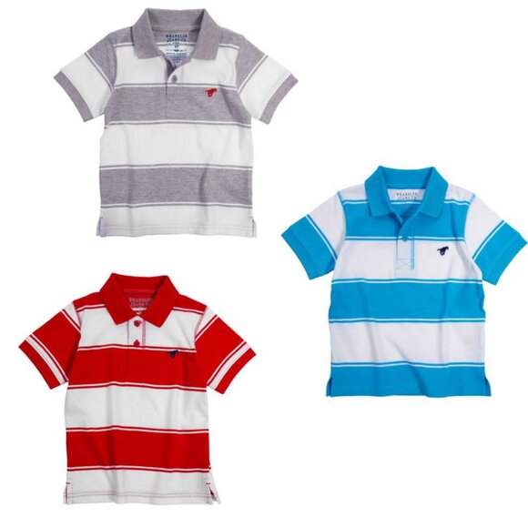New Wrangler Polo Tee Shirt top Collar Cotton stripe Baby Boys Toddler 18m - Picture 1 of 6
